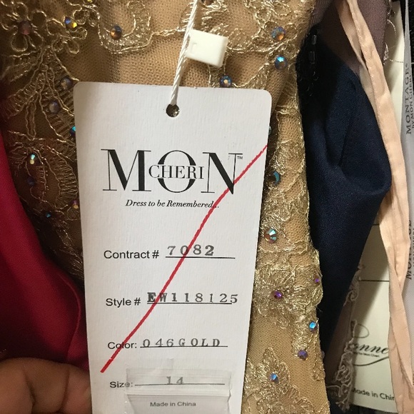 Mon Cheri Ellie Wilde corset prom dress - Picture 3 of 5